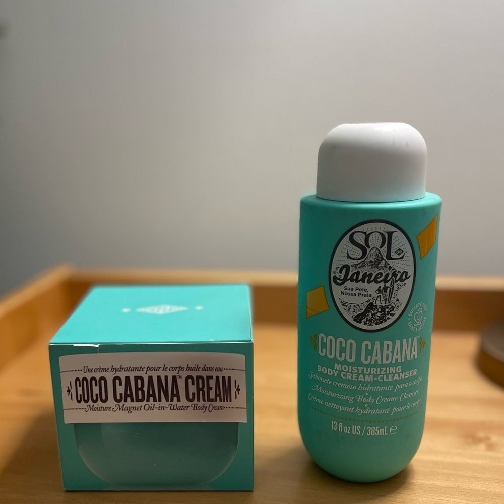 SOL DE JANEIRO Coco Cabana Moisturizing Body Cream-Cleanser + Full Cream Bundle